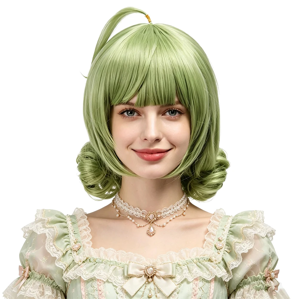 Light Green Double Bun Wig with Ahoge Straight Bangs Heat Resistant Synthetic Short Wig For Women Anime Cosplay Halloween
Light Green Double Bun Wig with Ahoge Straight Bangs Heat Resistant Synthetic Short Wig For Women Anime Cosplay Halloween