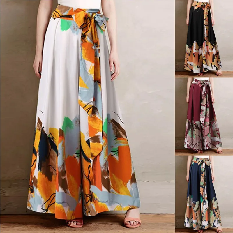 New Women's Spring and Summer Printing Loose Casual Patchwork Bow Wide Leg Casual Pants Women
New Women's Spring and Summer Printing Loose Casual Patchwork Bow Wide Leg Casual Pants Women