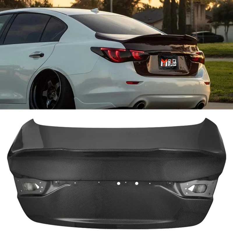 PSM Style Real Carbon Fiber Rear Trunk Lid For Infiniti Q50 Q50S Q50L Rear Trunk Boot Lid
PSM Style Real Carbon Fiber Rear Trunk Lid For Infiniti Q50 Q50S Q50L Rear Trunk Boot Lid