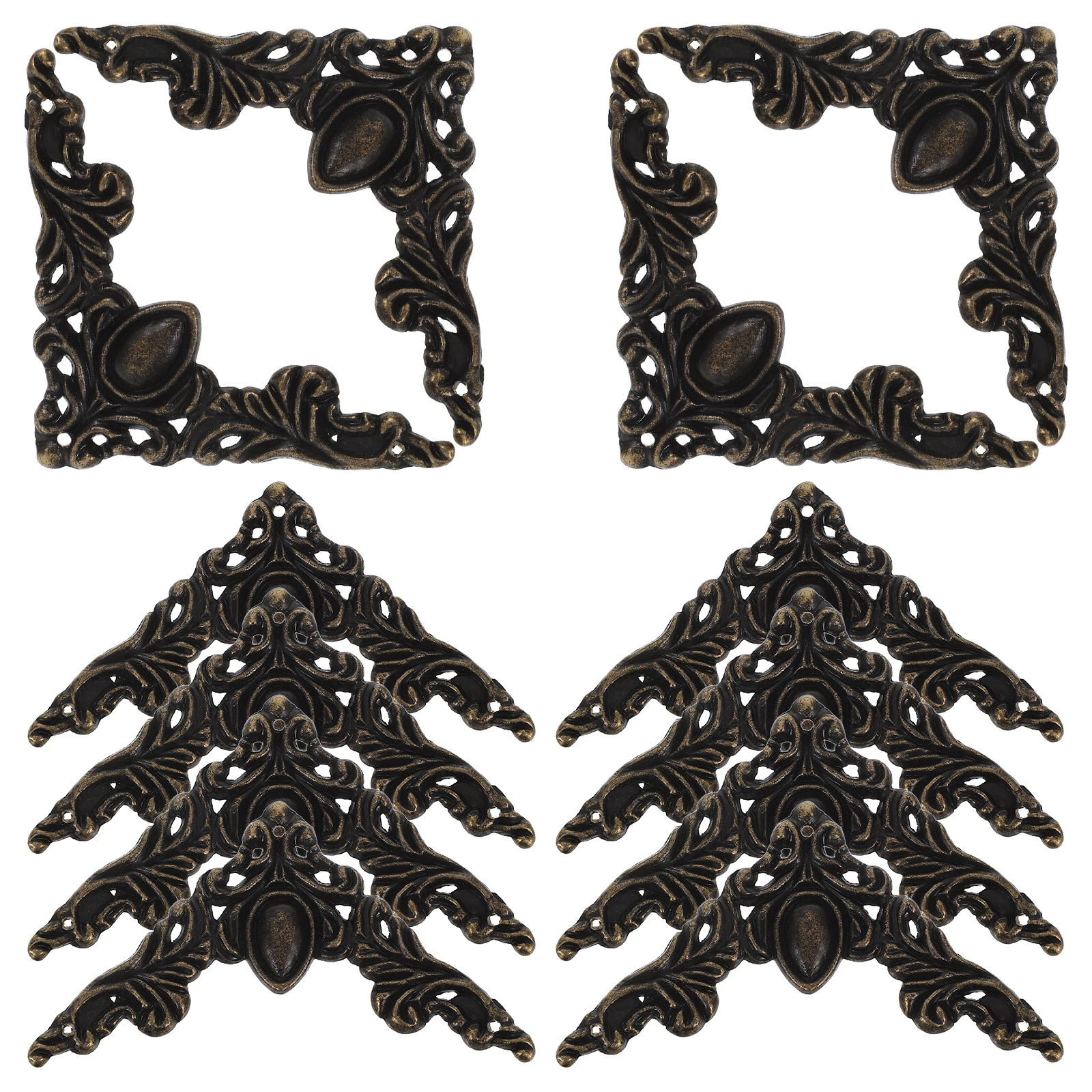 12pcs Box Edge Protectors Iron Metal Furniture Edge Guards Decorative Cabinet Corner Guards Protective Scrapbook Photo Corners 
12pcs Box Edge Protectors Iron Metal Furniture Edge Guards Decorative Cabinet Corner Guards Protective Scrapbook Photo Corners