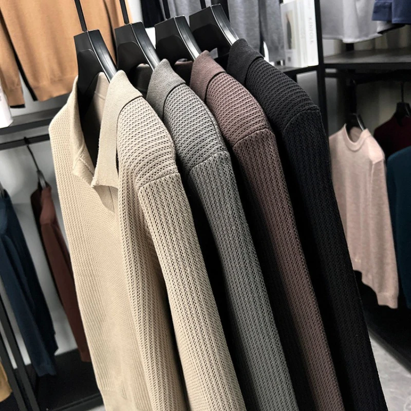 Men's 2025 Autumn Knit Pullover - Khaki Turn-Down Collar (Green/Black/Camel/Coffee) Business Casual Old Money Style
Men's 2025 Autumn Knit Pullover - Khaki Turn-Down Collar (Green/Black/Camel/Coffee) Business Casual Old Money Style