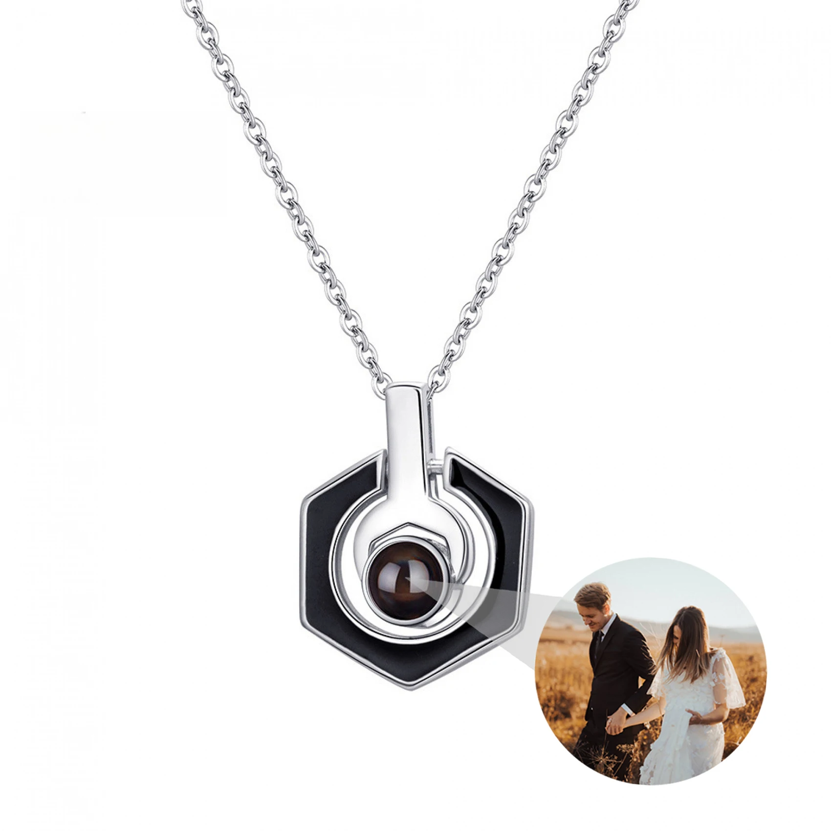 Personalised Photo Projection Necklace for Women Geometric Pendant Necklace Custom Picture Necklaces Couple 925 Sliver Jewery
Personalised Photo Projection Necklace for Women Geometric Pendant Necklace Custom Picture Necklaces Couple 925 Sliver Jewery