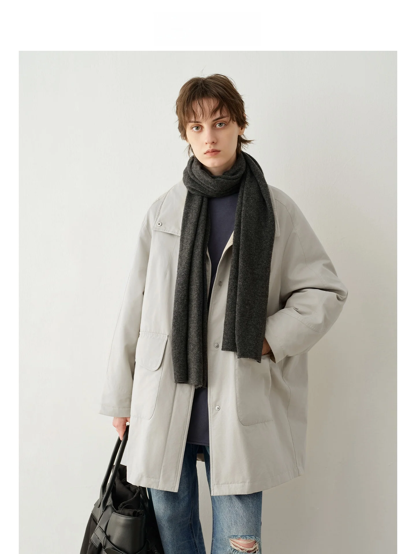 Зимняя верхняя одежда Mincollection: Теплая парка из белого гусиного пуха с длинными рукавами, свободного кроя, из полиэфирного волокна, для повседневной носки
Зимняя верхняя одежда Mincollection: Теплая парка из белого гусиного пуха с длинными рукавами, свободного кроя, из полиэфирного волокна, для повседневной носки