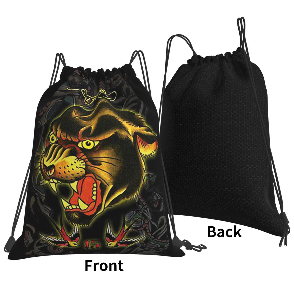 Ed-hardy Tattoo Tiger Skull Backpacks Portable Drawstring Bags Sports Bag Book Bags for Man Woman School
Ed-hardy Tattoo Tiger Skull Backpacks Portable Drawstring Bags Sports Bag Book Bags for Man Woman School