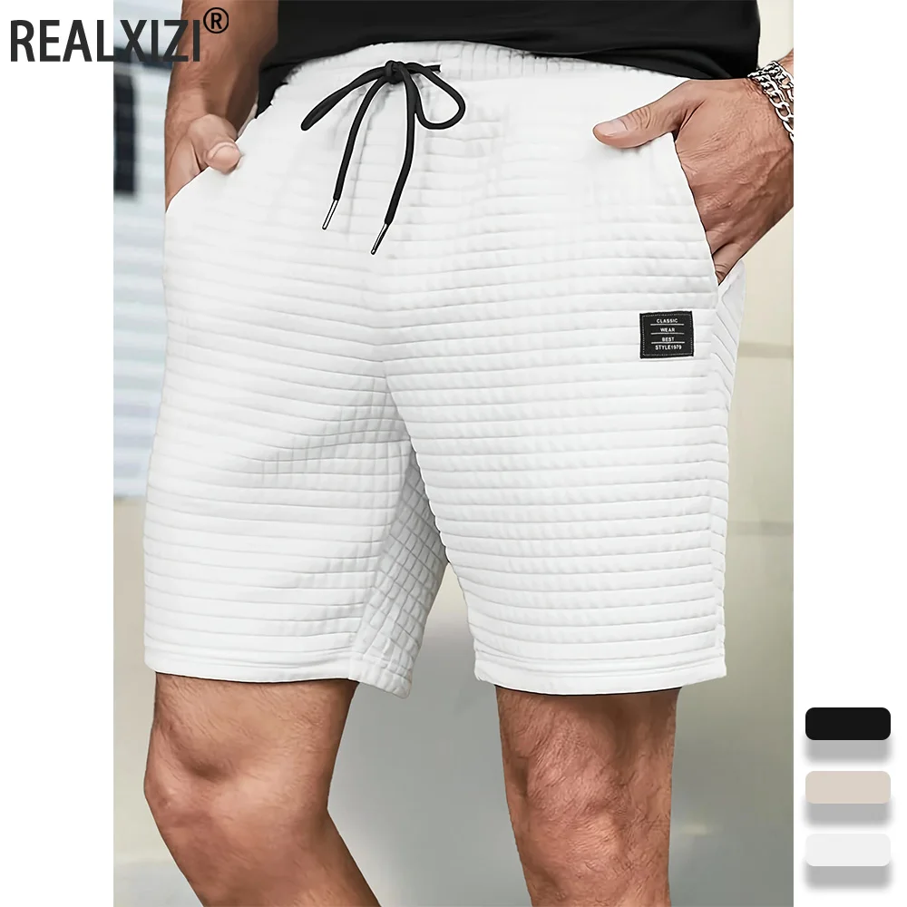 Мужские вязаные жаккардовые шорты, летняя крутая спортивная одежда, однотонные повседневные шорты, штаны для бега, шорты для бега в тренажерном зале, фитнесе, бега 
Мужские вязаные жаккардовые шорты, летняя крутая спортивная одежда, однотонные повседневные шорты, штаны для бега, шорты для бега в тренажерном зале, фитнесе, бега