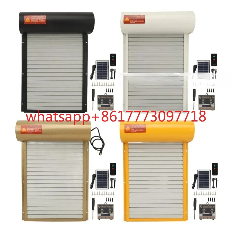 Solar Powered Automatic Chicken Coop Door with Light Sensor Timer Remote Control LED Screen Auto Chicken Coop Door Opener
Solar Powered Automatic Chicken Coop Door with Light Sensor Timer Remote Control LED Screen Auto Chicken Coop Door Opener