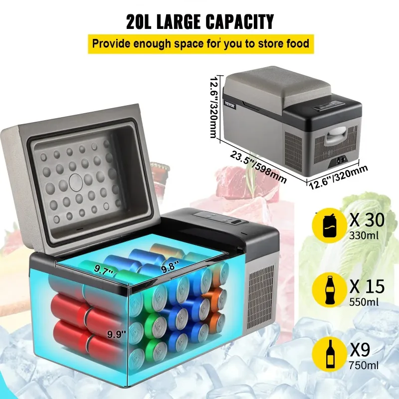 【Premium】 15L/20L Car Freezer Fridge, Port le Compressor Cooler with App Control for Camping, Travel, Outdoor & Home
【Premium】 15L/20L Car Freezer Fridge, Port le Compressor Cooler with App Control for Camping, Travel, Outdoor & Home