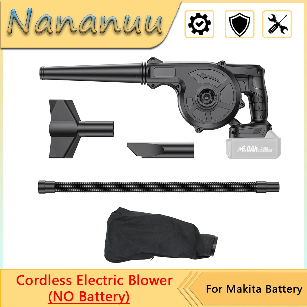 Nananuu 2 in1 Cordless Electric Air Blower 21V Portable Garden Vacuum Cleaner Dust Collector Tools For Patio Cleaning
Nananuu 2 in1 Cordless Electric Air Blower 21V Portable Garden Vacuum Cleaner Dust Collector Tools For Patio Cleaning