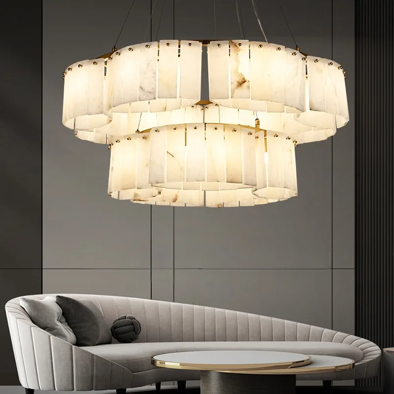 Spain Marble Pendant Light For Living Dining Room Ceiling Hanging Lamp Luxury Brass Villa Lobby Interior Round Decor Chandelier
Spain Marble Pendant Light For Living Dining Room Ceiling Hanging Lamp Luxury Brass Villa Lobby Interior Round Decor Chandelier