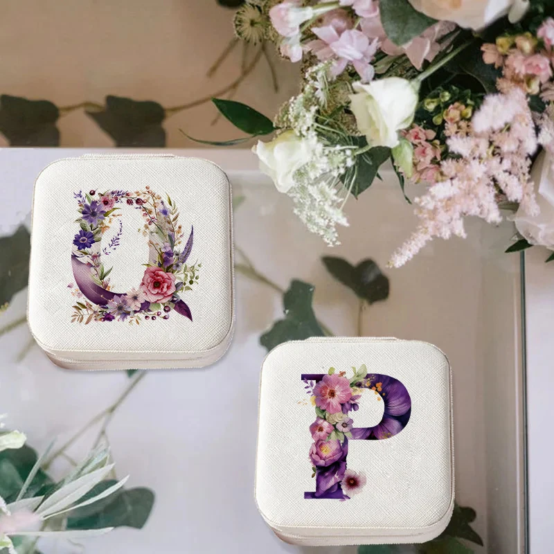 Floral Letter Flower Print Jewellery Box Female Jewelry Case Travel Necklace Earring Holder Storage Display Boxes Gifts for Her
Floral Letter Flower Print Jewellery Box Female Jewelry Case Travel Necklace Earring Holder Storage Display Boxes Gifts for Her