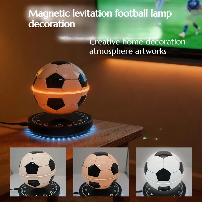 Maglev Creative Football Light Ornament Sculpture Tri Color Light Atmosphere Home Decoration Crafts Ornament Gift
Maglev Creative Football Light Ornament Sculpture Tri Color Light Atmosphere Home Decoration Crafts Ornament Gift