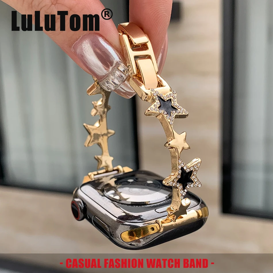 Resin Diamond Stars Bracelet Band for Apple Watch 11 10 9 8 7 6 SE 5 Ultra Metal Strap Iwatch Series 38 40 41 42 44 45 46 49mm
Resin Diamond Stars Bracelet Band for Apple Watch 11 10 9 8 7 6 SE 5 Ultra Metal Strap Iwatch Series 38 40 41 42 44 45 46 49mm