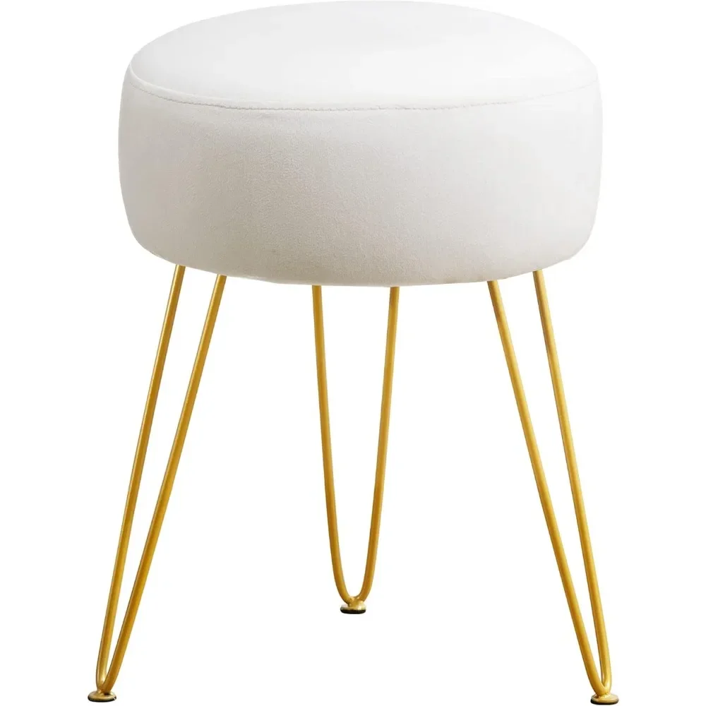 White Round Velvet Vanity Stool Ottoman for Makeup Bathroom Bedroom Living Room Entryway Office
White Round Velvet Vanity Stool Ottoman for Makeup Bathroom Bedroom Living Room Entryway Office