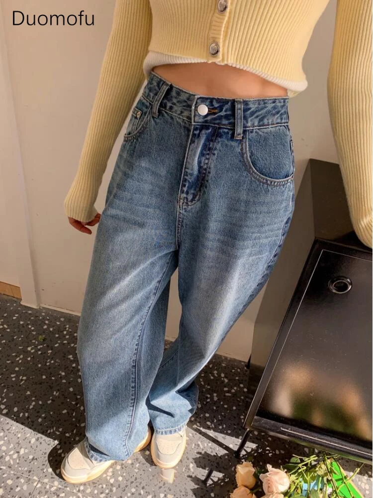 Duomofu Autumn Chic Floral Pocket Loose Straight Women Jeans New Classic Simple High Waist Slim Fashion Casual S-XL Female Jeans
Duomofu Autumn Chic Floral Pocket Loose Straight Women Jeans New Classic Simple High Waist Slim Fashion Casual S-XL Female Jeans