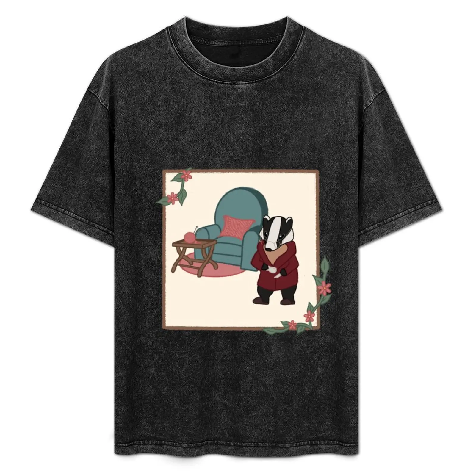Framed Cozy Badger T-Shirt Basic Solid Tee for Daily Use
Framed Cozy Badger T-Shirt Basic Solid Tee for Daily Use