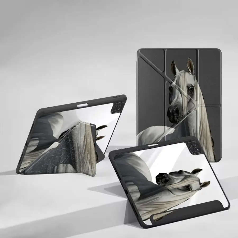 Чехол-подставка для планшетов iPad Air 4/5, M3/M2/M4, 11-дюймовых Pro 11/10/9/8/7-го поколений, 12.9-дюймовых Pro 2025, Mini 6/7, Simple White Horse
Чехол-подставка для планшетов iPad Air 4/5, M3/M2/M4, 11-дюймовых Pro 11/10/9/8/7-го поколений, 12.9-дюймовых Pro 2025, Mini 6/7, Simple White Horse