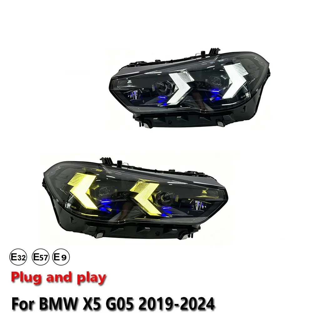 KQX Car Accessories LED Headlight Light For BMW X5 G05 2019-2024 Projector Front Headlamp DRL Brake Turn Signal Lamp Plug and Pl
KQX Car Accessories LED Headlight Light For BMW X5 G05 2019-2024 Projector Front Headlamp DRL Brake Turn Signal Lamp Plug and Pl
