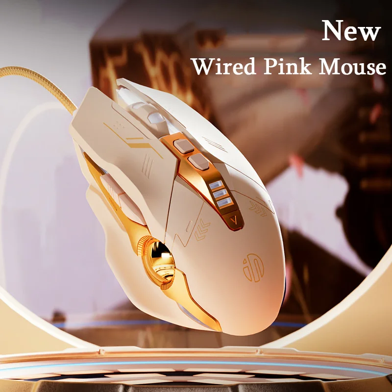 New RGB Wired Gaming Mouse Silent Backlight Optical USB Mice Backlit Pink Girl Gamer Mouse For Laptop PC Computer Office Gift
New RGB Wired Gaming Mouse Silent Backlight Optical USB Mice Backlit Pink Girl Gamer Mouse For Laptop PC Computer Office Gift