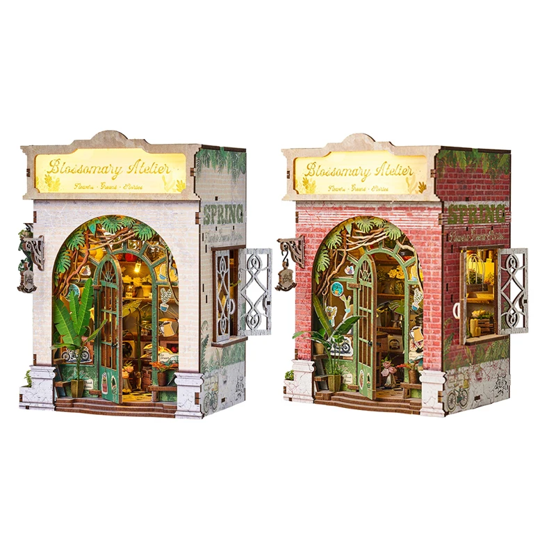 DIY Wooden Miniature Building Kits Blossomary Atelier Flower Doll Houses With Furniture Casa Dollhouses for Friends Gifts
DIY Wooden Miniature Building Kits Blossomary Atelier Flower Doll Houses With Furniture Casa Dollhouses for Friends Gifts