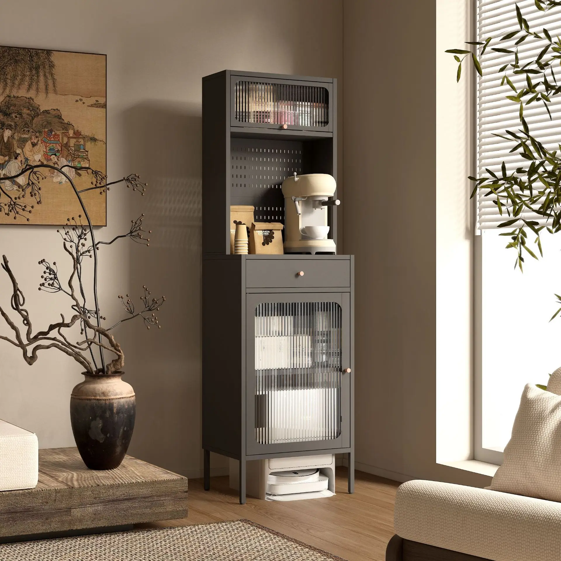 Sweeping robot shelf Living room shelf with cabinet door Bedside table Bedroom bedside floor storage shelf
Sweeping robot shelf Living room shelf with cabinet door Bedside table Bedroom bedside floor storage shelf