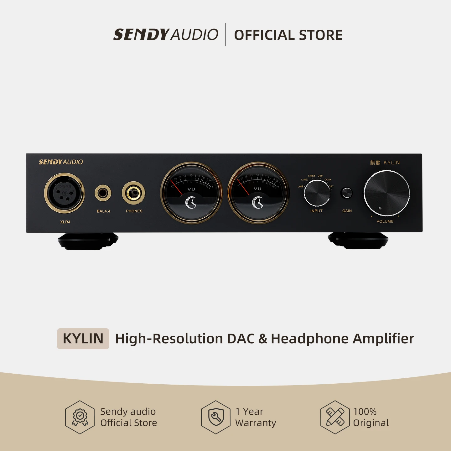 Sendy Audio KYLIN High-Resolution DAC & Headphone Amplifier ES9038Q2M Chip Native DSD512 Support Intelligent Power Adjustment
Sendy Audio KYLIN High-Resolution DAC & Headphone Amplifier ES9038Q2M Chip Native DSD512 Support Intelligent Power Adjustment