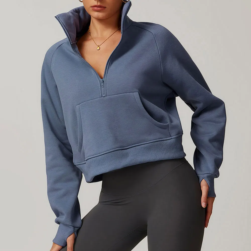 New Winter Fleece Loose Hoodie for Women's Sports Long Sleeved Lamb Fleece Thick Warm Jacket Fleece Half Zip Top
New Winter Fleece Loose Hoodie for Women's Sports Long Sleeved Lamb Fleece Thick Warm Jacket Fleece Half Zip Top