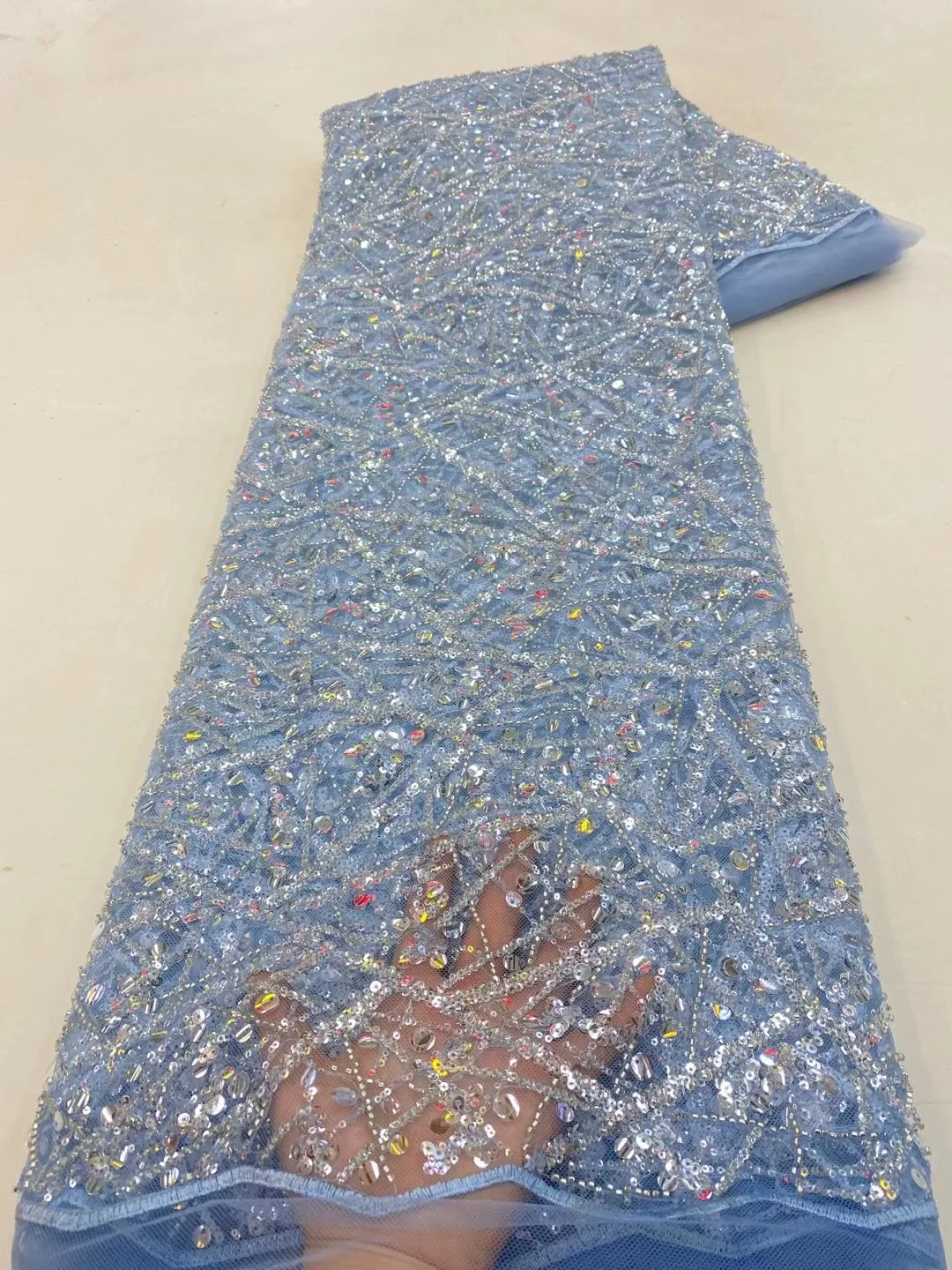 Luxury Nigerian Sequins African Beads Lace Fabric 2023 High Quality Nigerian Tulle Mesh Lace Fabric for Bride Wedding Dress DIY
Luxury Nigerian Sequins African Beads Lace Fabric 2023 High Quality Nigerian Tulle Mesh Lace Fabric for Bride Wedding Dress DIY
