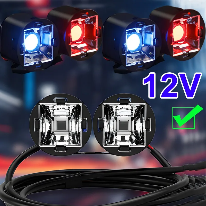 1set 12V Red Blue Strobe Lights Safety Warning LED Lamp Headlight Turn Signal Indicators Mirror Light Motorcycle Accessory
1set 12V Red Blue Strobe Lights Safety Warning LED Lamp Headlight Turn Signal Indicators Mirror Light Motorcycle Accessory