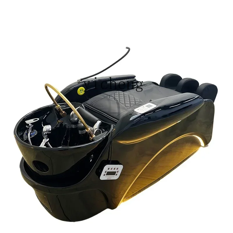 Intelligent electric shampoo bed, special ceramic basin head treatment water circulation fumigation bed for beauty salons
Intelligent electric shampoo bed, special ceramic basin head treatment water circulation fumigation bed for beauty salons