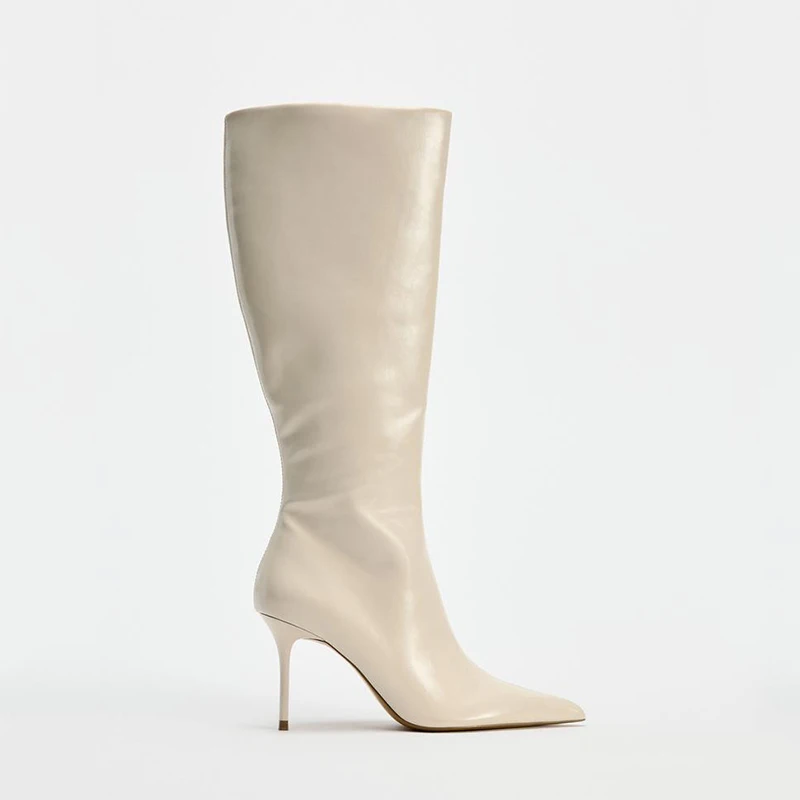 Autumn Winter High Heel Long Boots Pointed Toe Slim Fit Knight Boots British Style Knee High Boots Fashionable Women's Shoes
Autumn Winter High Heel Long Boots Pointed Toe Slim Fit Knight Boots British Style Knee High Boots Fashionable Women's Shoes