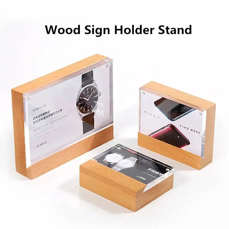 5PCS 90x54mm Lie And Stand Wooden Table Sign Card Holder Display Stand Menu Paper Photo Picture Frame Small Price Label Tags
5PCS 90x54mm Lie And Stand Wooden Table Sign Card Holder Display Stand Menu Paper Photo Picture Frame Small Price Label Tags