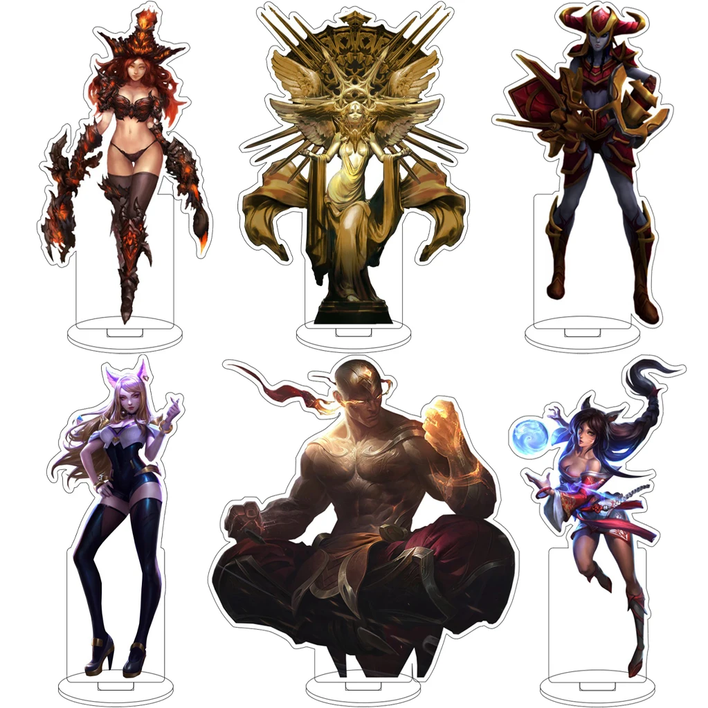 16CM Anime Game Lol Kayle Ekko Vi Kai'Sa Ahri Thresh Lux Miss Fortune Cos Acrylic Figure Stand Ornaments
16CM Anime Game Lol Kayle Ekko Vi Kai'Sa Ahri Thresh Lux Miss Fortune Cos Acrylic Figure Stand Ornaments