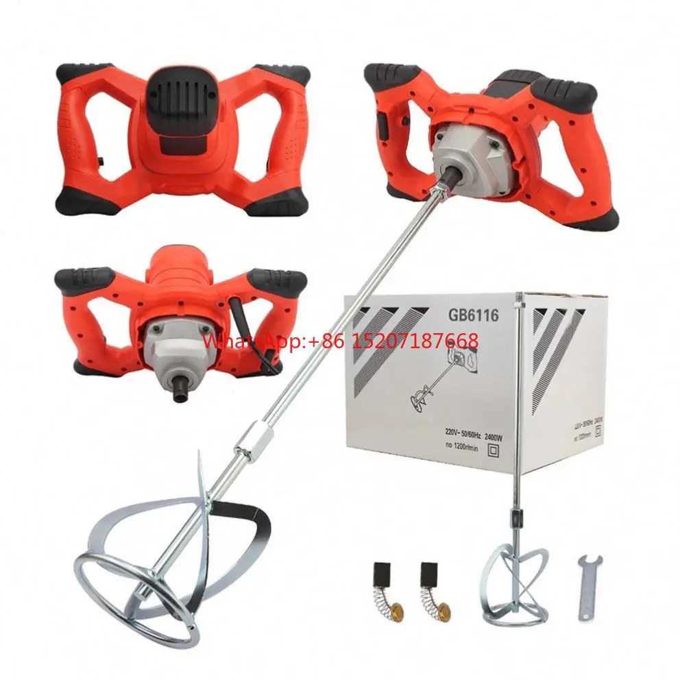 Portable 2400W Electric Concrete Cement Plaster Paddle Mixer Stirring Tool
Portable 2400W Electric Concrete Cement Plaster Paddle Mixer Stirring Tool