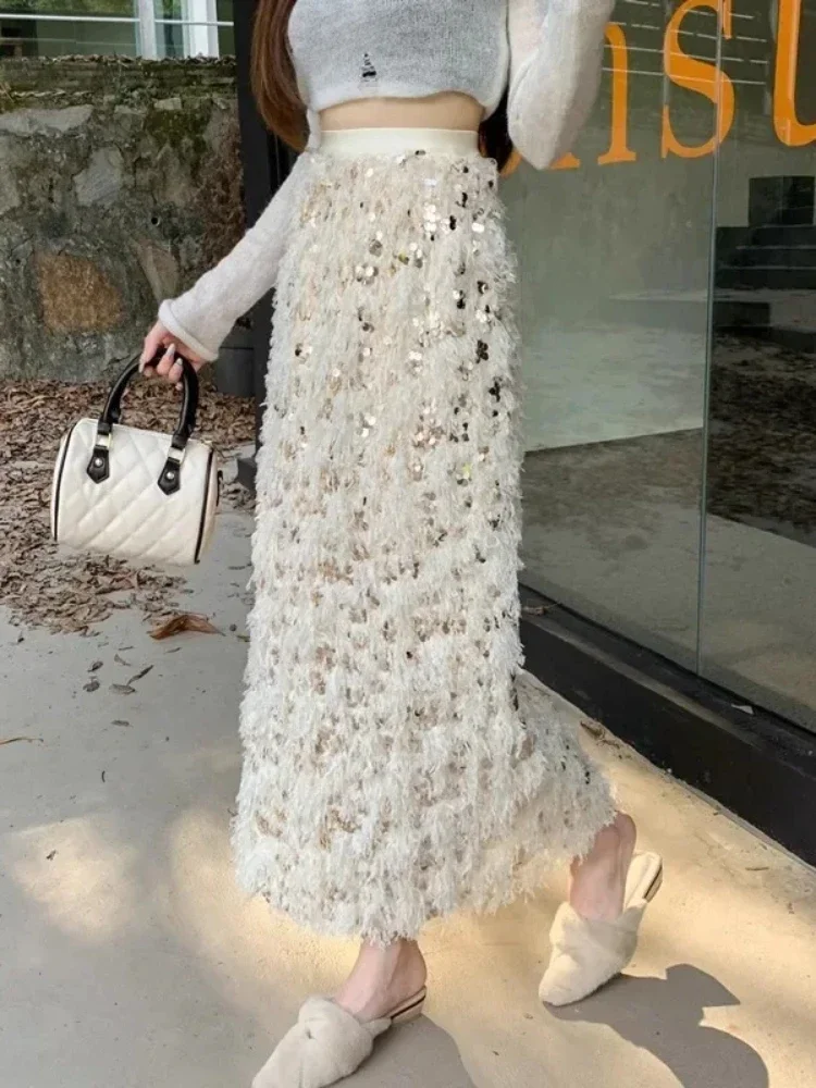 Chic Skirts for Women Irregular Skirt Womens Sequins Side-Slit Patchwork Straight Longskirts Female Almighty Fashion Dropship
Chic Skirts for Women Irregular Skirt Womens Sequins Side-Slit Patchwork Straight Longskirts Female Almighty Fashion Dropship
