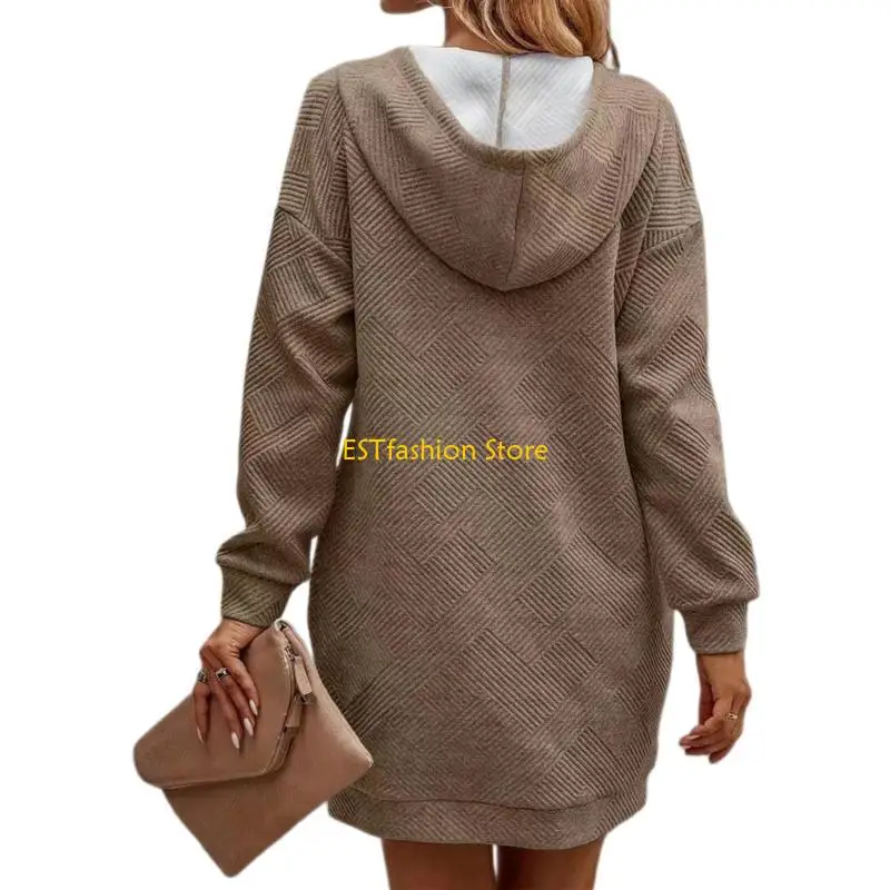 Y5GC Платье с длинным рукавом для женщин легкое карманное платье с капюшоном осень падение толстовка
Y5GC Платье с длинным рукавом для женщин легкое карманное платье с капюшоном осень падение толстовка