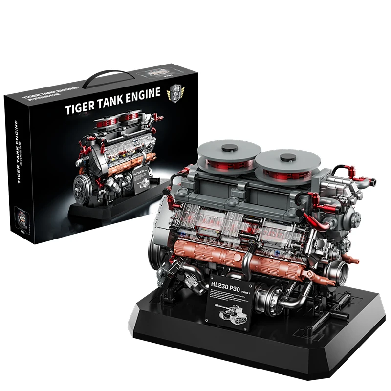 1236Pcs World War 2 Tiger Tank Engine Simulation Machine Bricks Model Drive Building DIY Blocks WW2 Technical Toy Creative Gift
1236Pcs World War 2 Tiger Tank Engine Simulation Machine Bricks Model Drive Building DIY Blocks WW2 Technical Toy Creative Gift