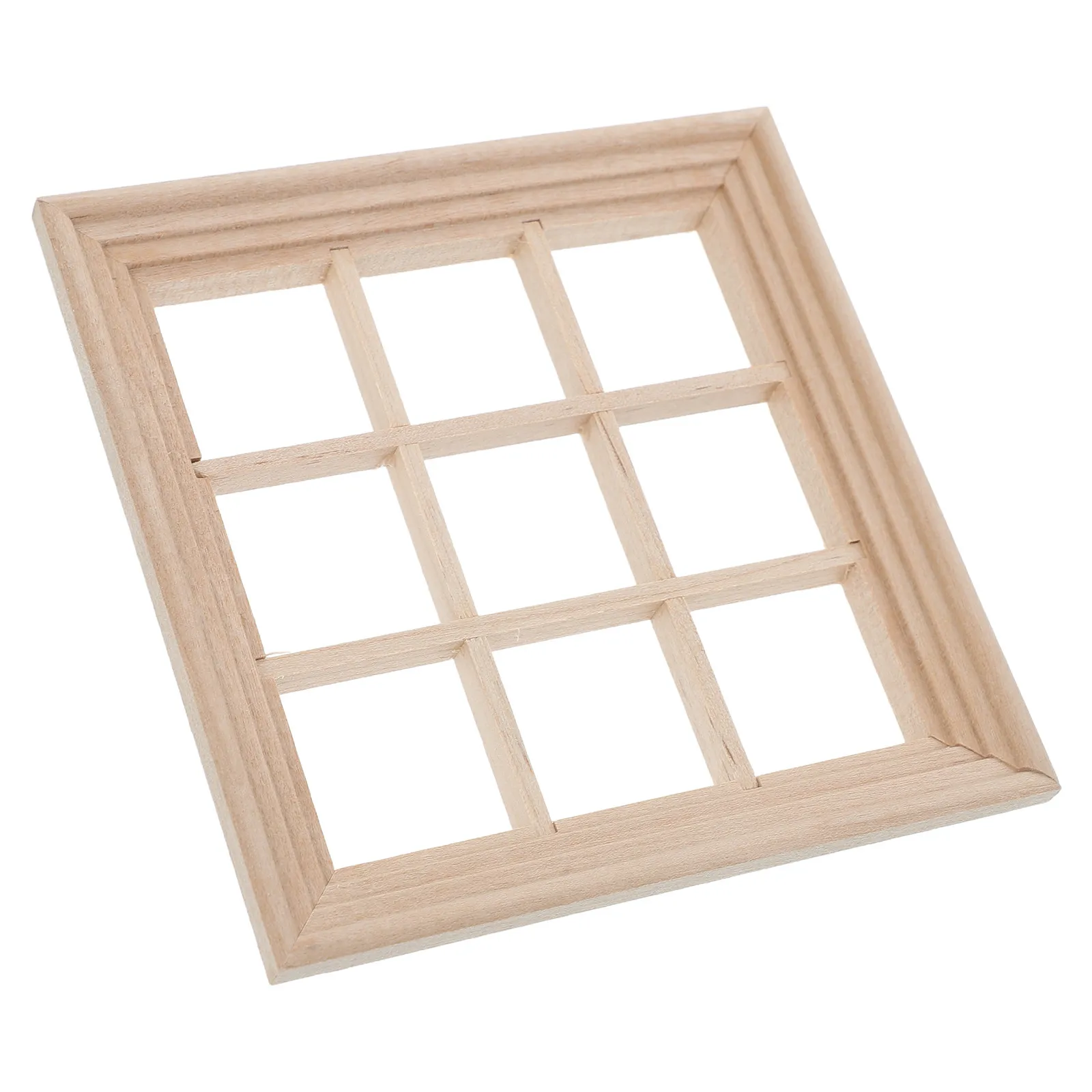 DIY 9-Grid Square Miniature Window Frame Solid Wood Mini House Ornaments Micro Landscape Dollhouse Bedroom Accessories Windows
DIY 9-Grid Square Miniature Window Frame Solid Wood Mini House Ornaments Micro Landscape Dollhouse Bedroom Accessories Windows