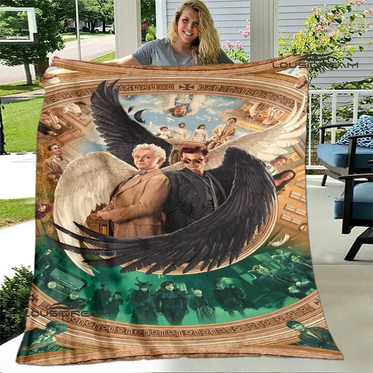Good omens movie Printed Blanket Children Warm Blanket Flannel Soft Comfortable Blanket Home Travel Blanket Birthday Gift
Good omens movie Printed Blanket Children Warm Blanket Flannel Soft Comfortable Blanket Home Travel Blanket Birthday Gift