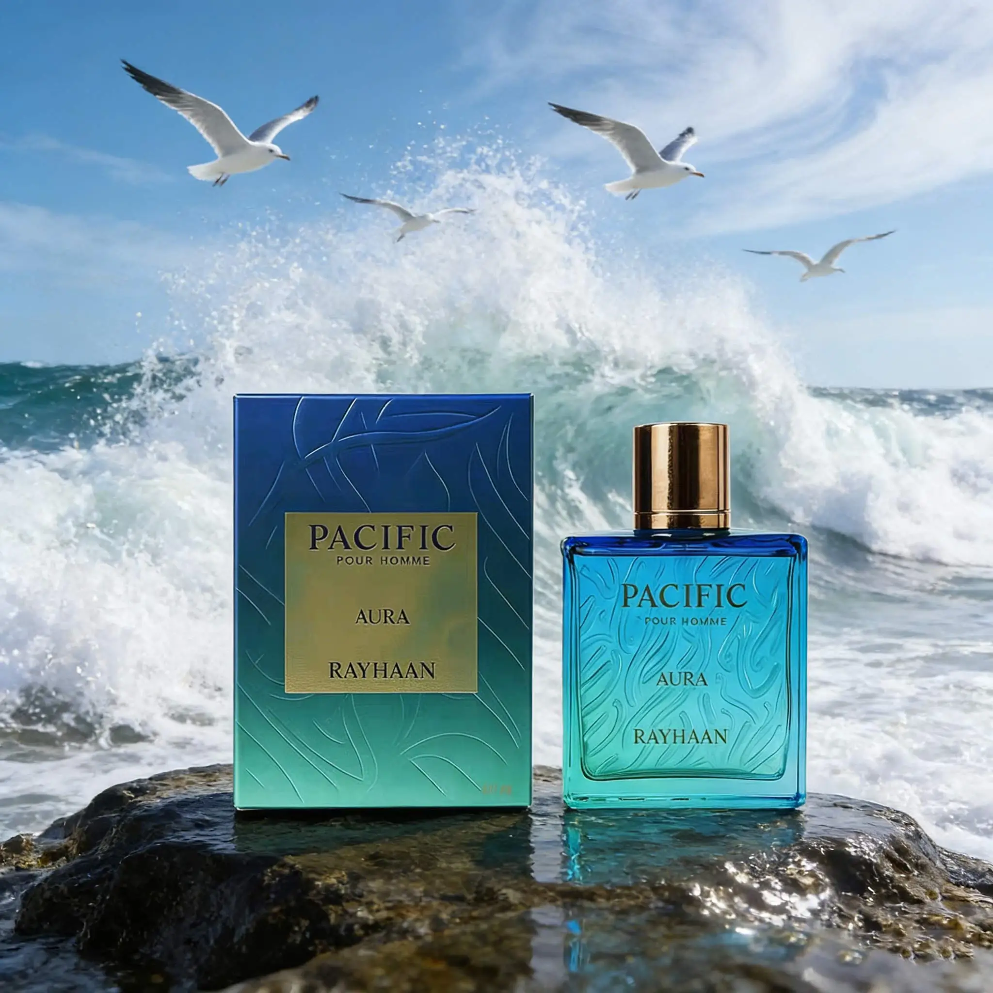 Rayhaan Pacific Halo Men's perfume has a clear ocean flavor, clean and transparent like the sea breeze, and the bottle body has a sense of summer holiday atmosphere
Rayhaan Pacific Halo Men's perfume has a clear ocean flavor, clean and transparent like the sea breeze, and the bottle body has a sense of summer holiday atmosphere