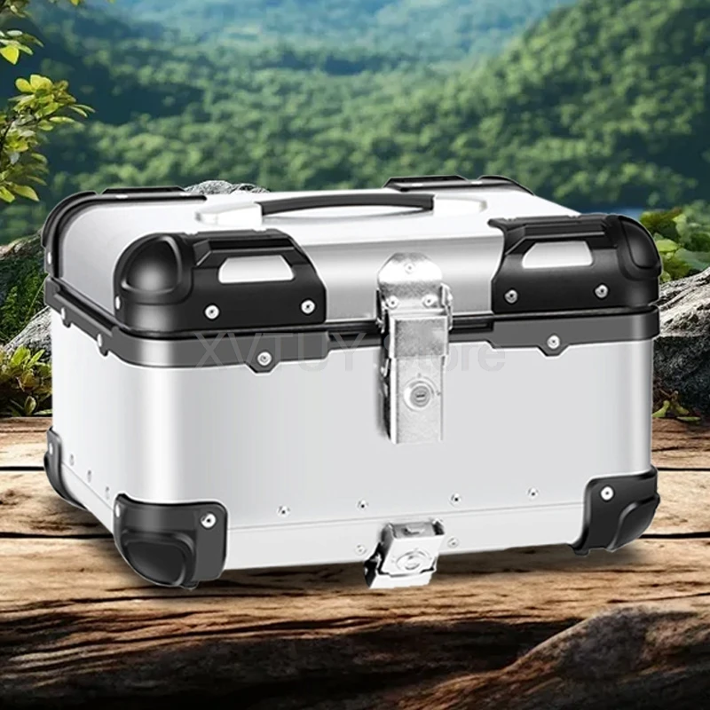 Aluminum Motorcycle Trunk Multiple 22L 35L 45L Capacities Available Rounded Corner Design Trunk Electric Vehicles Wear-resistant 
Aluminum Motorcycle Trunk Multiple 22L 35L 45L Capacities Available Rounded Corner Design Trunk Electric Vehicles Wear-resistant