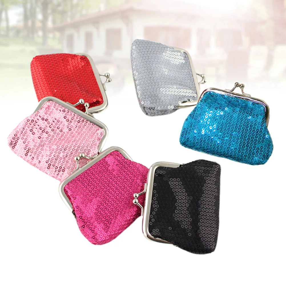 6pcs Ladies Coin Purse Waterproof Plastic Small Wallet Portable Buckle Change Bag Fashion Sequin Purses For Women Lightweight
6pcs Ladies Coin Purse Waterproof Plastic Small Wallet Portable Buckle Change Bag Fashion Sequin Purses For Women Lightweight