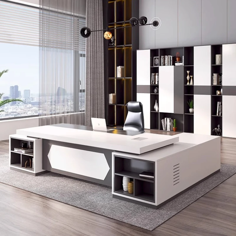 Boss, President's Desk, Simple Modern Supervisor, Large Class Desk, Office Desk and Chair Combination Office Furniture
Boss, President's Desk, Simple Modern Supervisor, Large Class Desk, Office Desk and Chair Combination Office Furniture