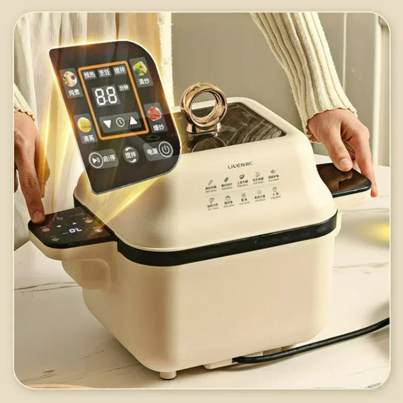 Kitchen Robot Machine Intelligent Automatic Rotation Stir-frying Smart Frying Robot רובוט חכםMutfak bimby сверлильный станок
Kitchen Robot Machine Intelligent Automatic Rotation Stir-frying Smart Frying Robot רובוט חכםMutfak bimby сверлильный станок