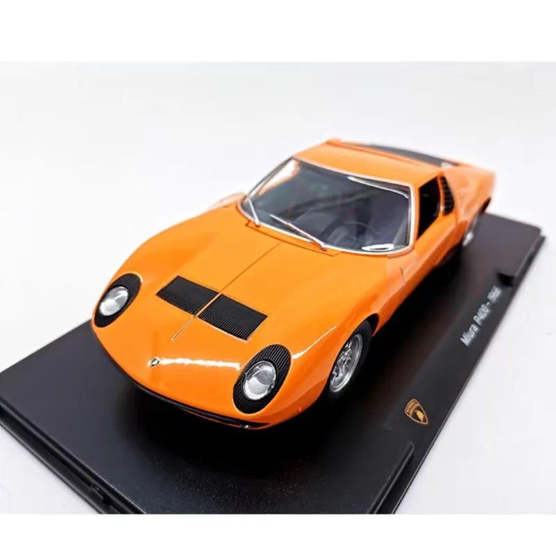 Массовая литая под давлением масштаб 1/24 Miura P400 1966, имитация сплава, модель автомобиля, классический сувенир для взрослых, подарок, статический дисплей
Массовая литая под давлением масштаб 1/24 Miura P400 1966, имитация сплава, модель автомобиля, классический сувенир для взрослых, подарок, статический дисплей