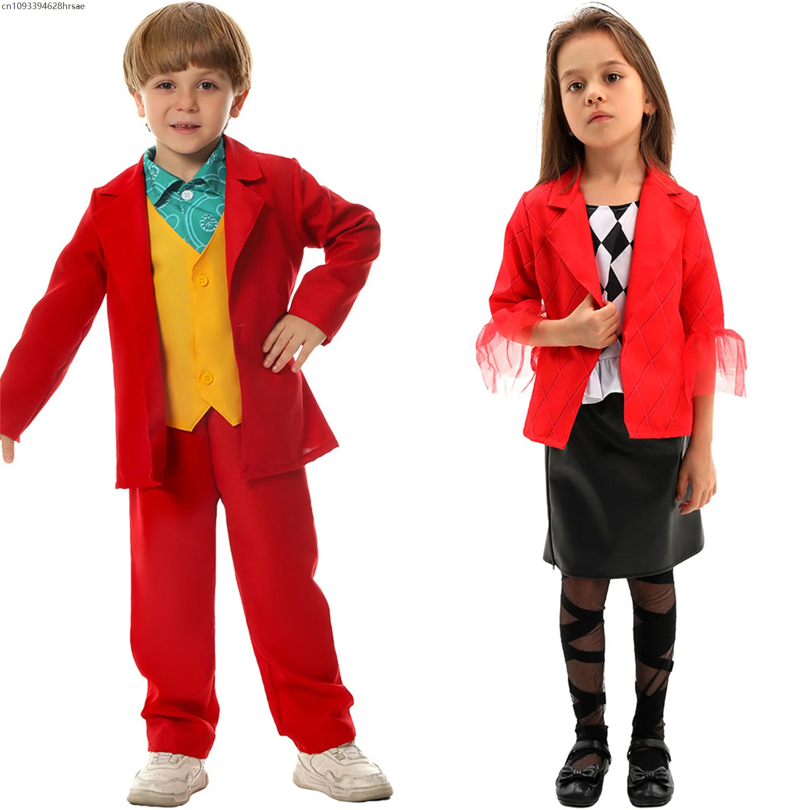 Kids Cosplay Costume Boys Uniform Coat Wig Girls Skirt Outfits Cartoon Clown Dress up Halloween Carnival Party Suit
Kids Cosplay Costume Boys Uniform Coat Wig Girls Skirt Outfits Cartoon Clown Dress up Halloween Carnival Party Suit