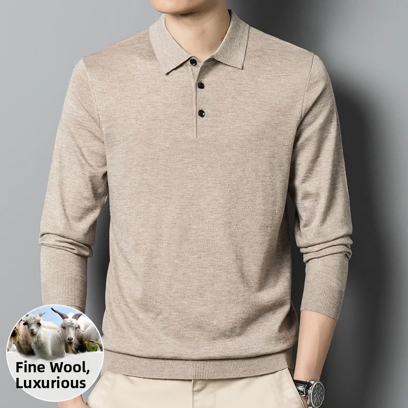 Autumn New Style Men's Knitted Wool Sweater Thin Long Sleeve Collar Simple Base Layer Male Sweater Cleanfit Casual Woolen
Autumn New Style Men's Knitted Wool Sweater Thin Long Sleeve Collar Simple Base Layer Male Sweater Cleanfit Casual Woolen