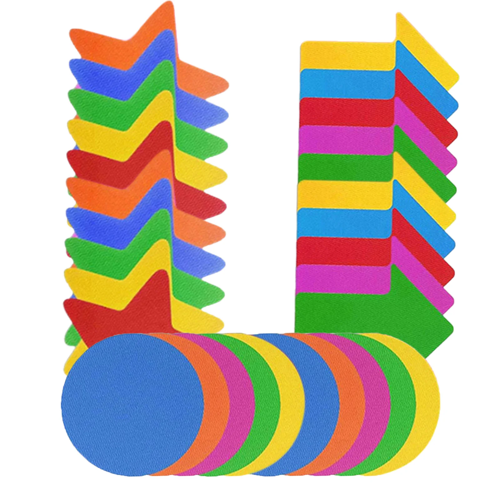 30Pcs Carpet Markers with Strong Adhesive Colorful Floor Spots for Preschool Homeschool Sports Training Fun Learning
30Pcs Carpet Markers with Strong Adhesive Colorful Floor Spots for Preschool Homeschool Sports Training Fun Learning