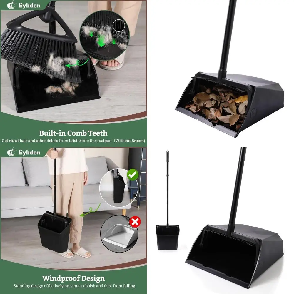 Sturdy Upright Dustpan with Comb Teeth for Heavy-Duty Cleaning in Various Settings (1 Piece)
Sturdy Upright Dustpan with Comb Teeth for Heavy-Duty Cleaning in Various Settings (1 Piece)
