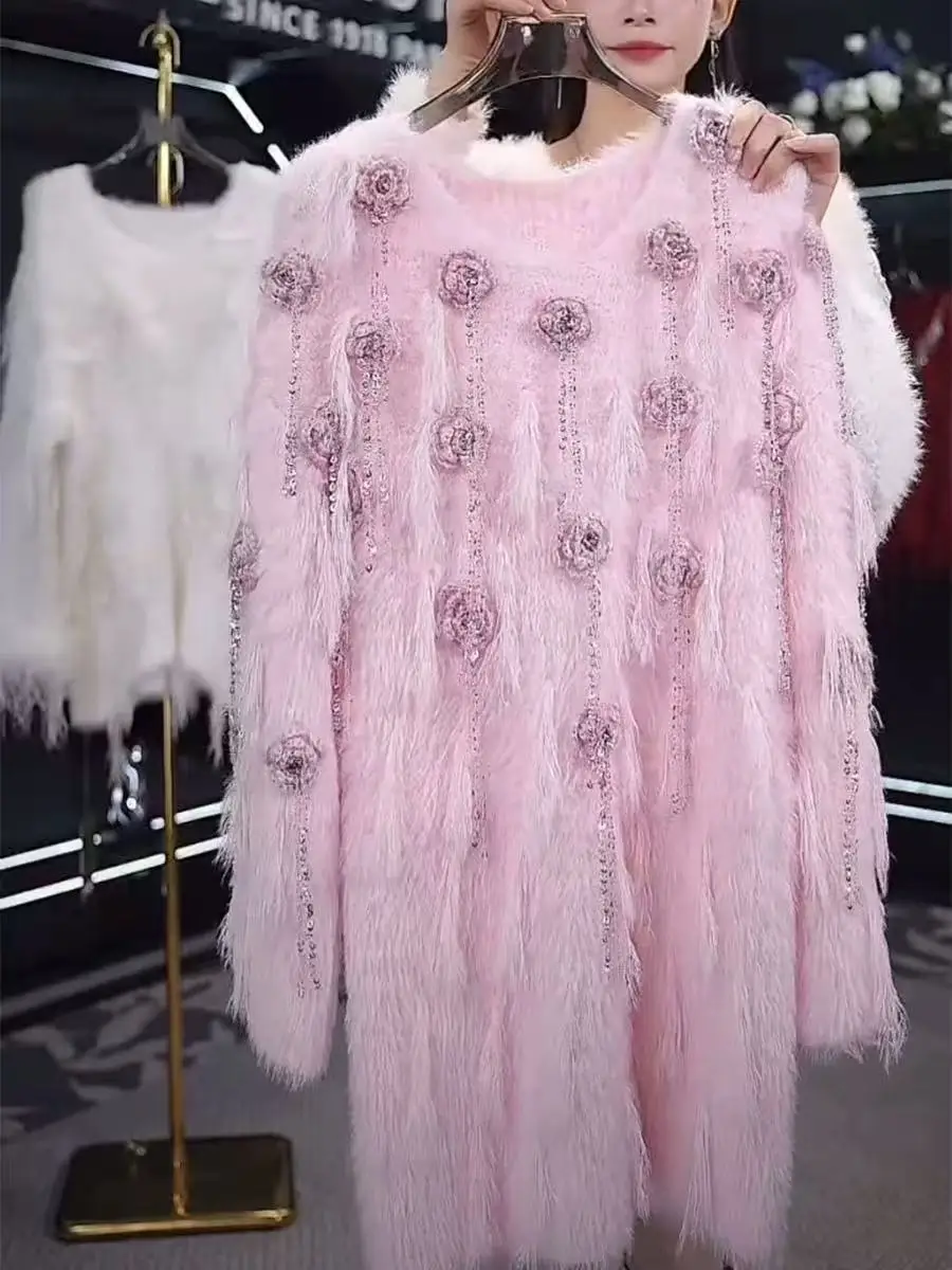 High-end Luxury Sweater for Women Autumn/Winter Thick Knitwear Pullover Outwears Sweaters Knitted Sweater Top Femme Clothes
High-end Luxury Sweater for Women Autumn/Winter Thick Knitwear Pullover Outwears Sweaters Knitted Sweater Top Femme Clothes