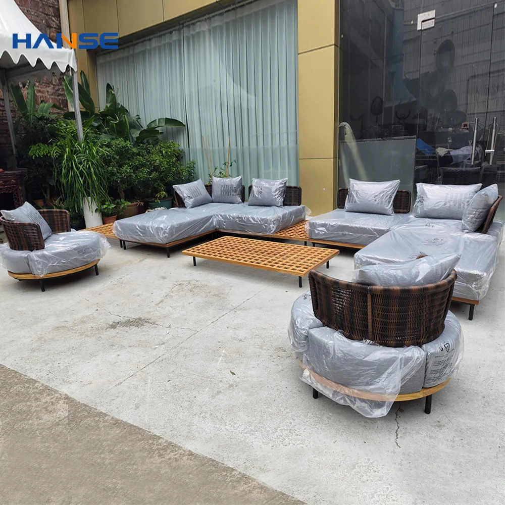 High End Patio Sectional Seat Cushions Garden Sofa Set Solid Teak Wood Outdoor Furniture
High End Patio Sectional Seat Cushions Garden Sofa Set Solid Teak Wood Outdoor Furniture